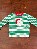 Claire & Charlie Santa Face Applique 4T