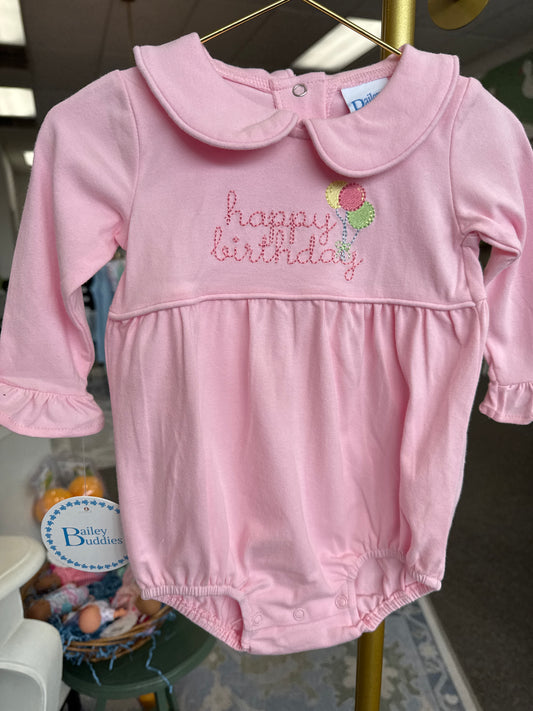 Happy Birthday Knit Bubble (Girl)