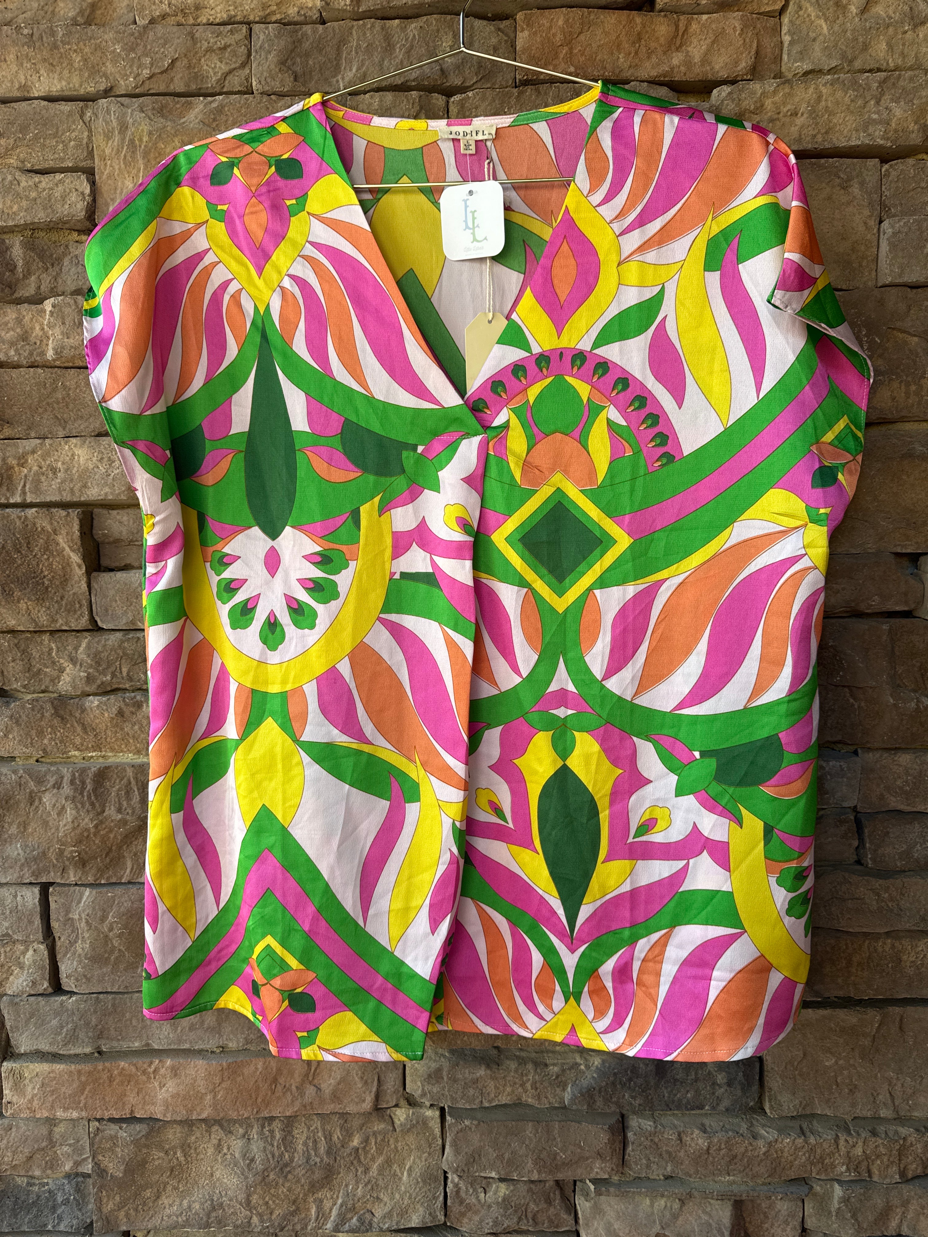 Jodifl V Neck Multi Top L