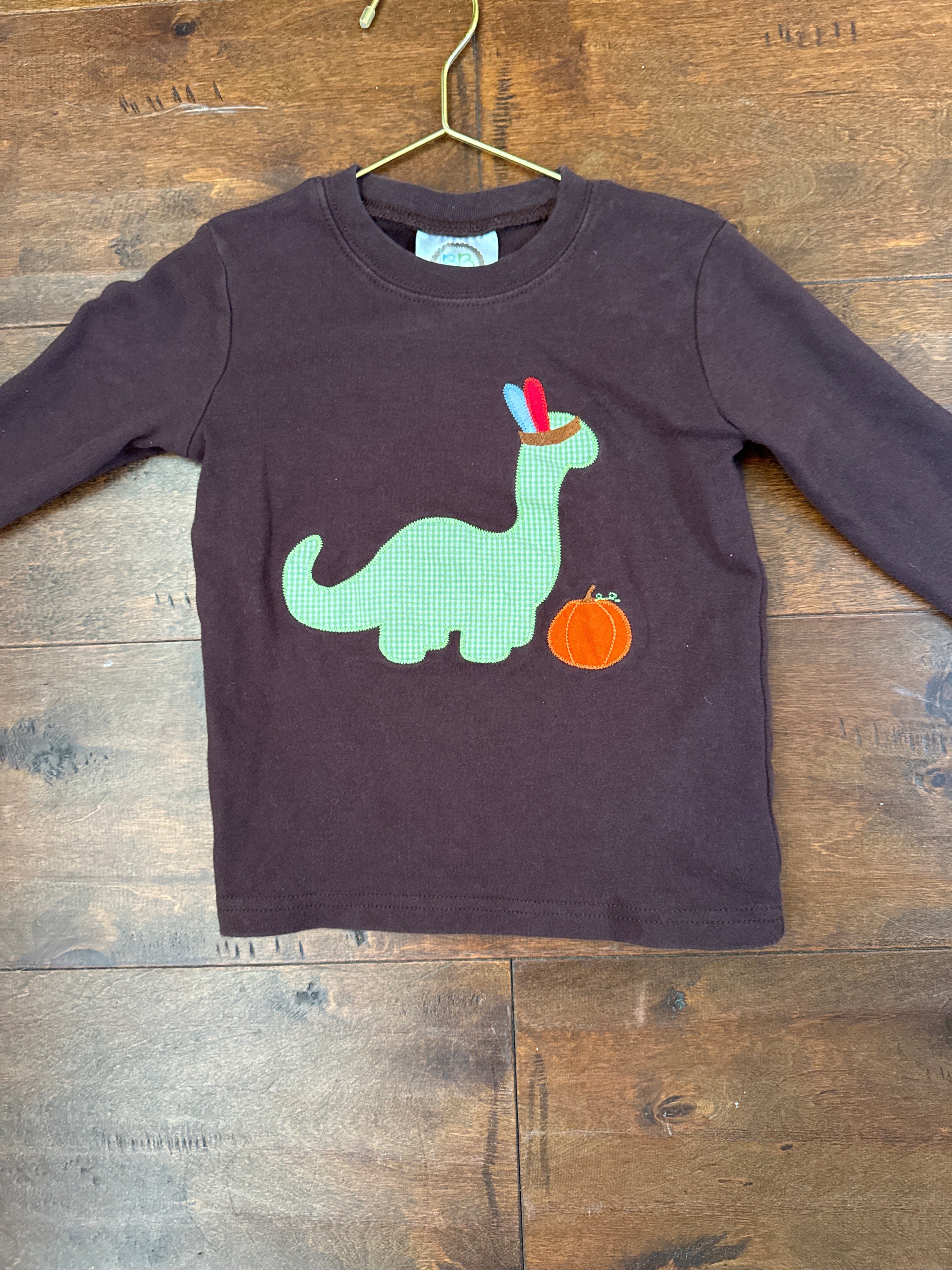 Blanks Boutique Dino Ls Tshirt 2T