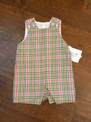 Bailey Boys Jon Jon Short Tab Mistletoe Plaid 24m