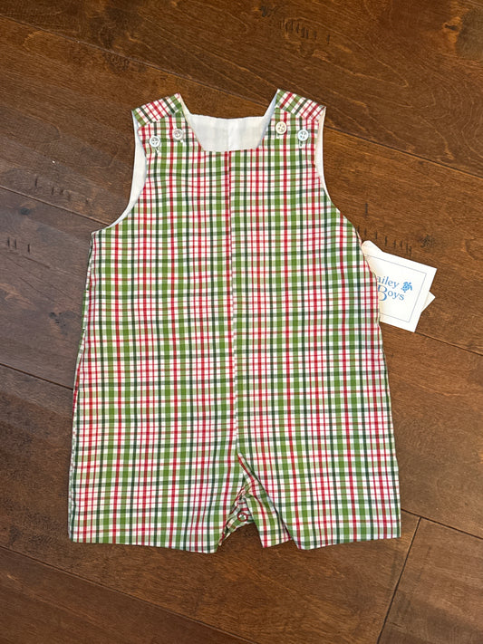 Bailey Boys Jon Jon Tab Mistletoe Plaid