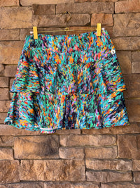 DonaJo Tiered Tennis Skirt Multi 2