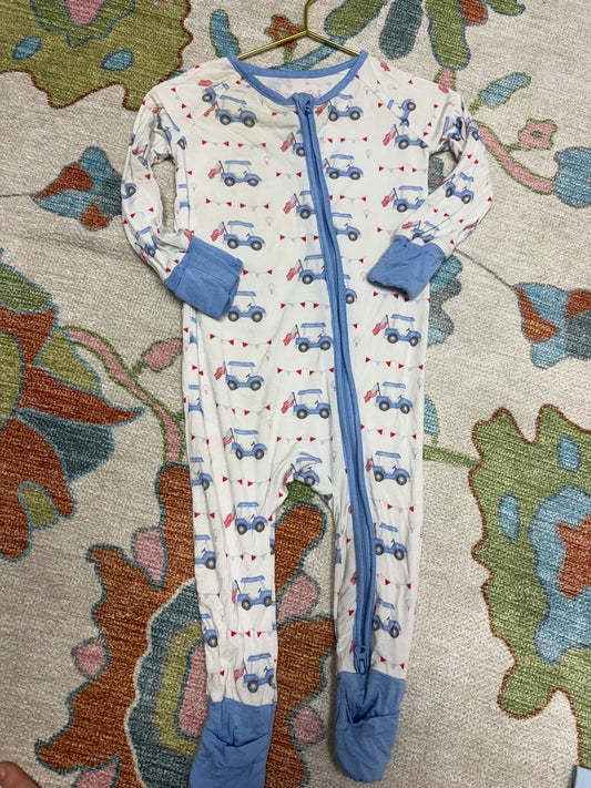 Stitchy Fish Golf Zip 6-12M