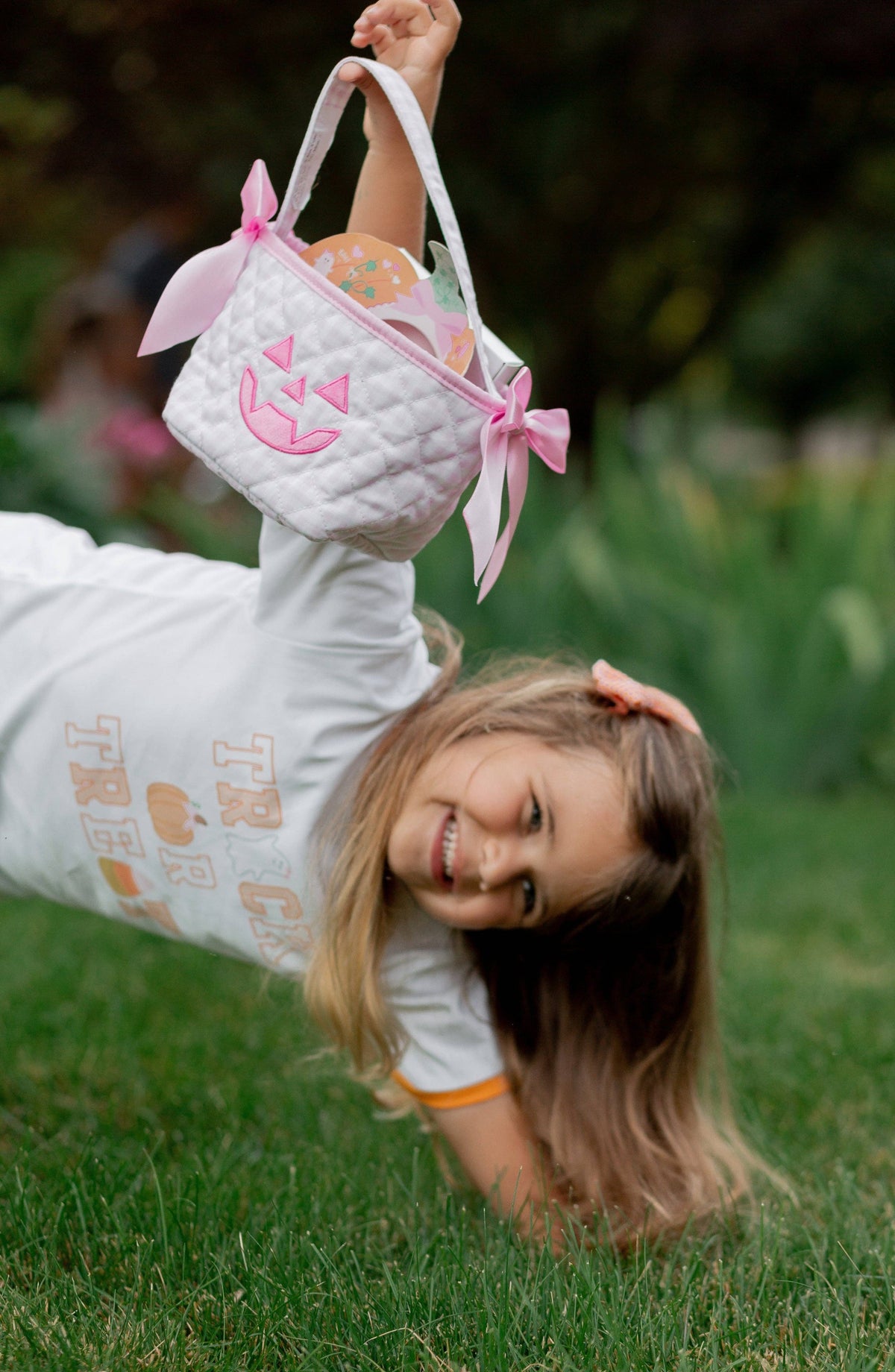 Petite Pumpkin Tote: Blue