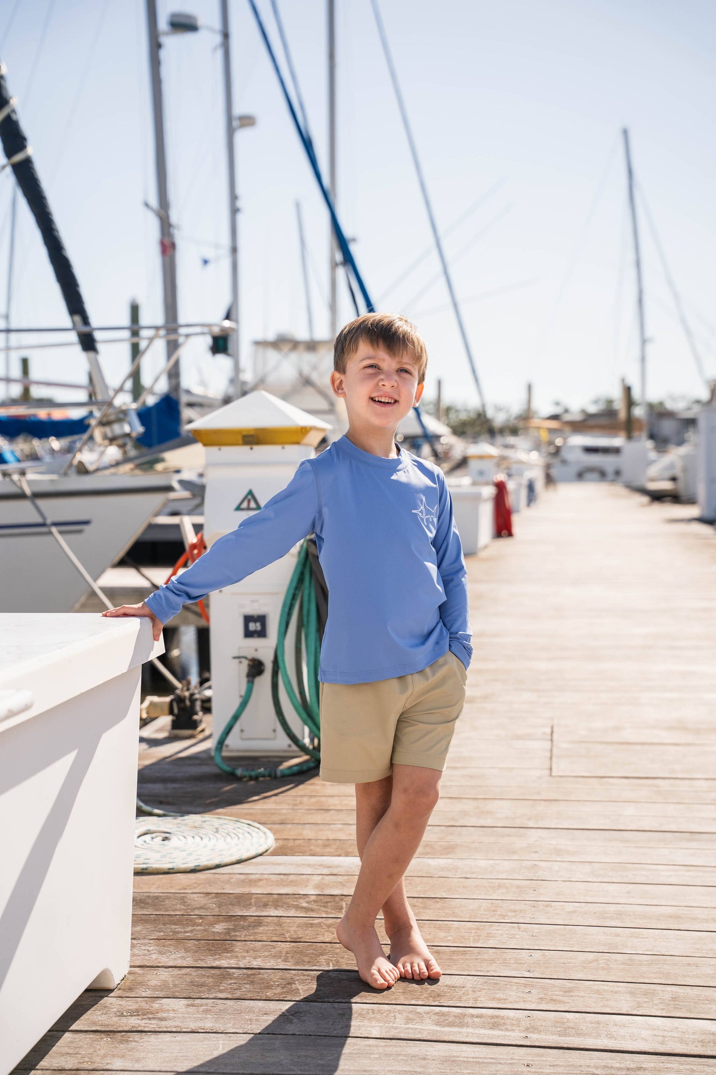 Boys Topsail Performance Shorts – Khaki