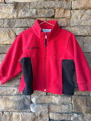 Columbia Red and Black Fleece Jacket 3T