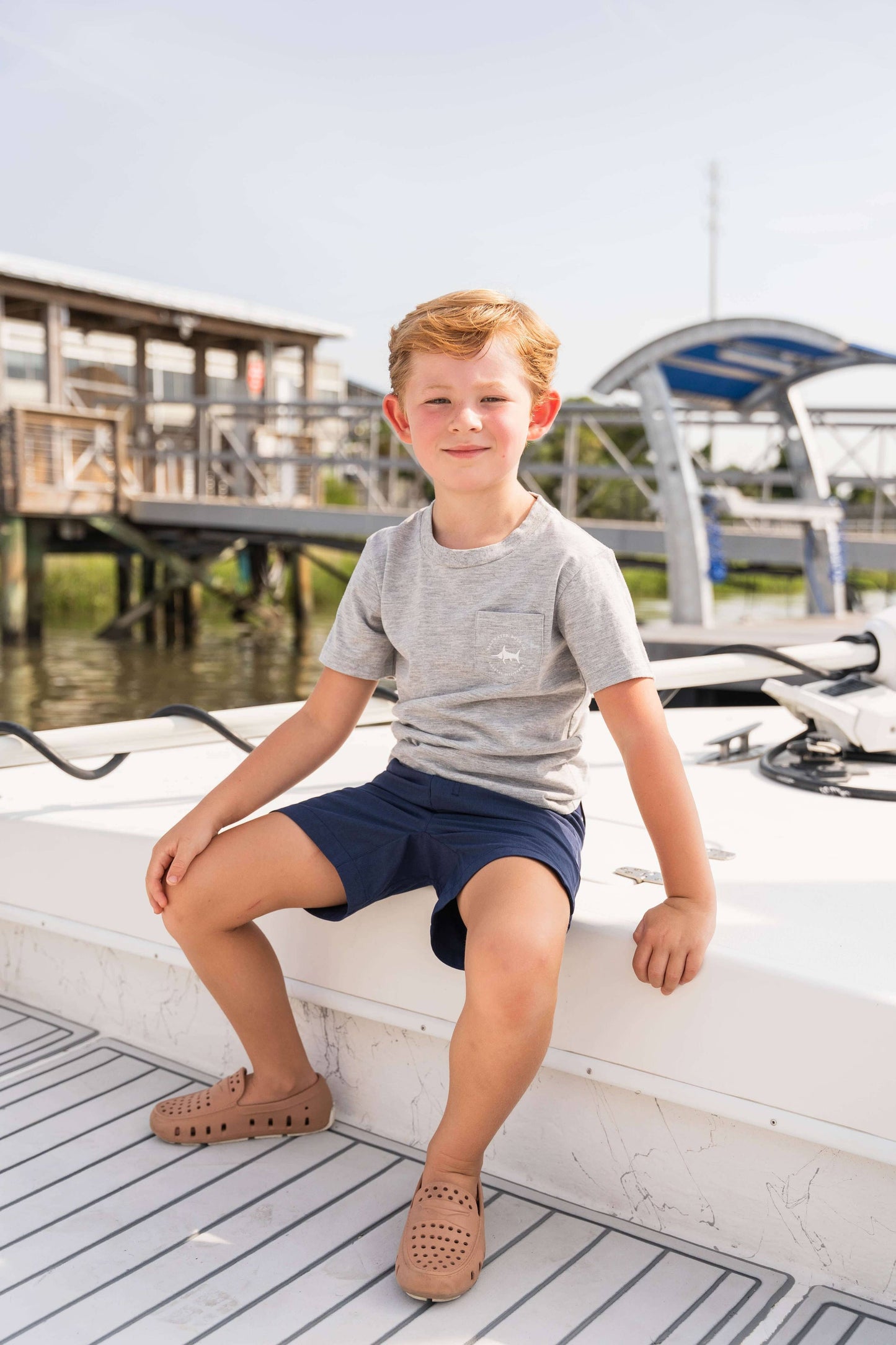 Abaco Performance Boys Short: Navy