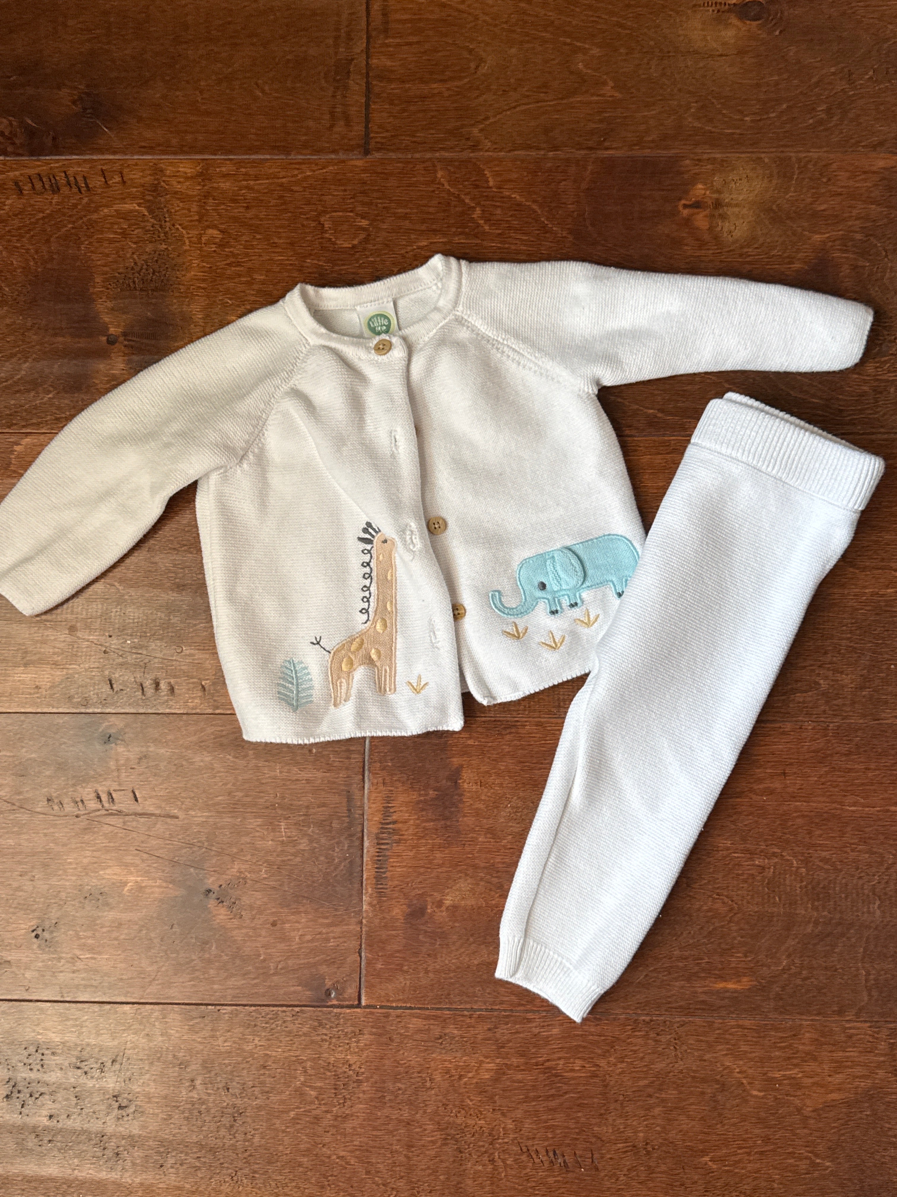 LM Giraffe Sweater Set 6m