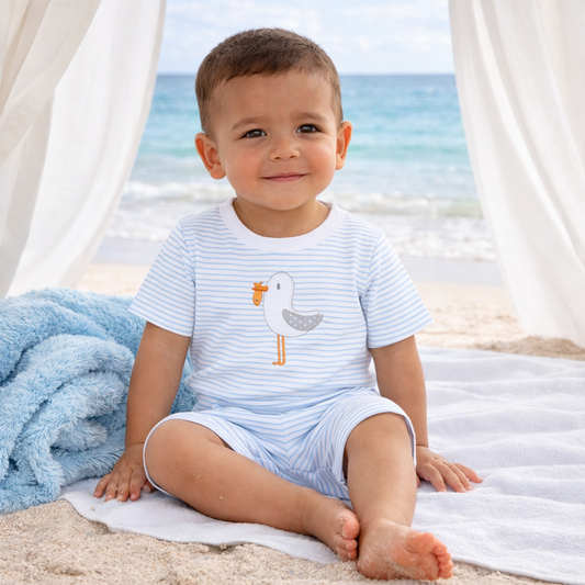Seabird Shores Applique Short Pajamas