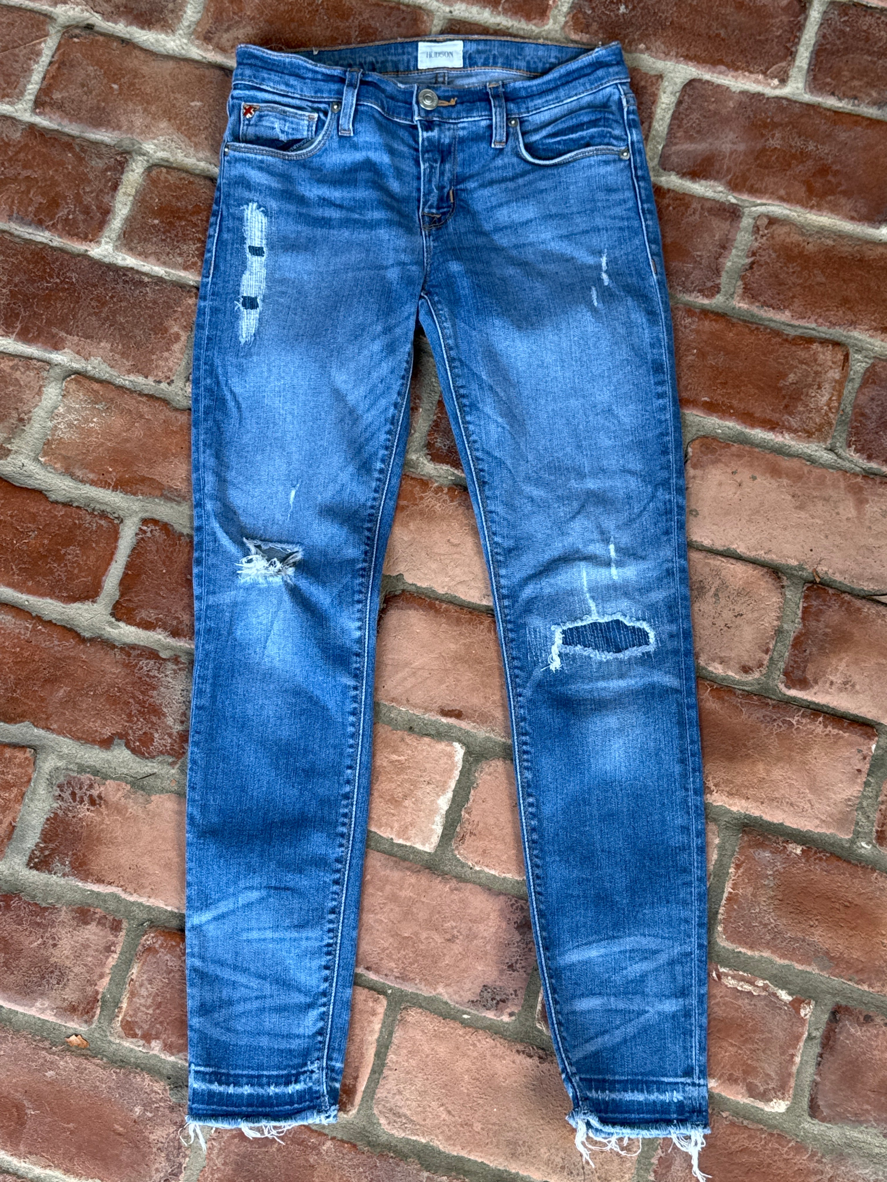 Hudson Light Distressed Denim 26