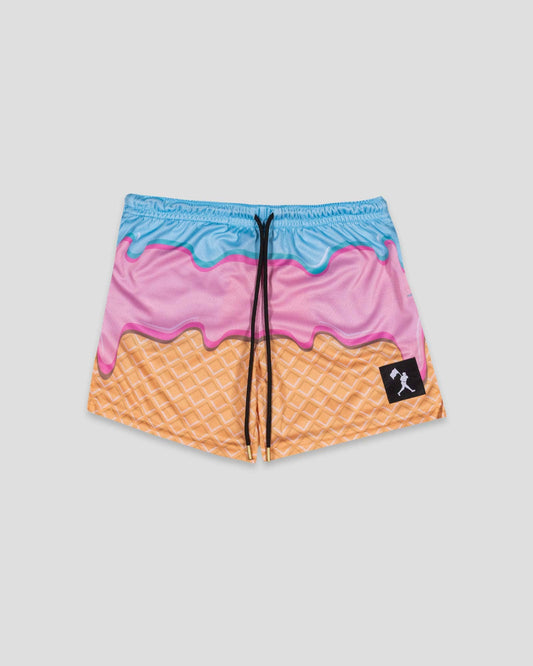 Flag Man Ice Cream Sundae Air Mesh Shorts