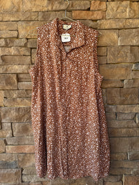 Tuckernuck Cheetah Floral Charlie Dress XXL