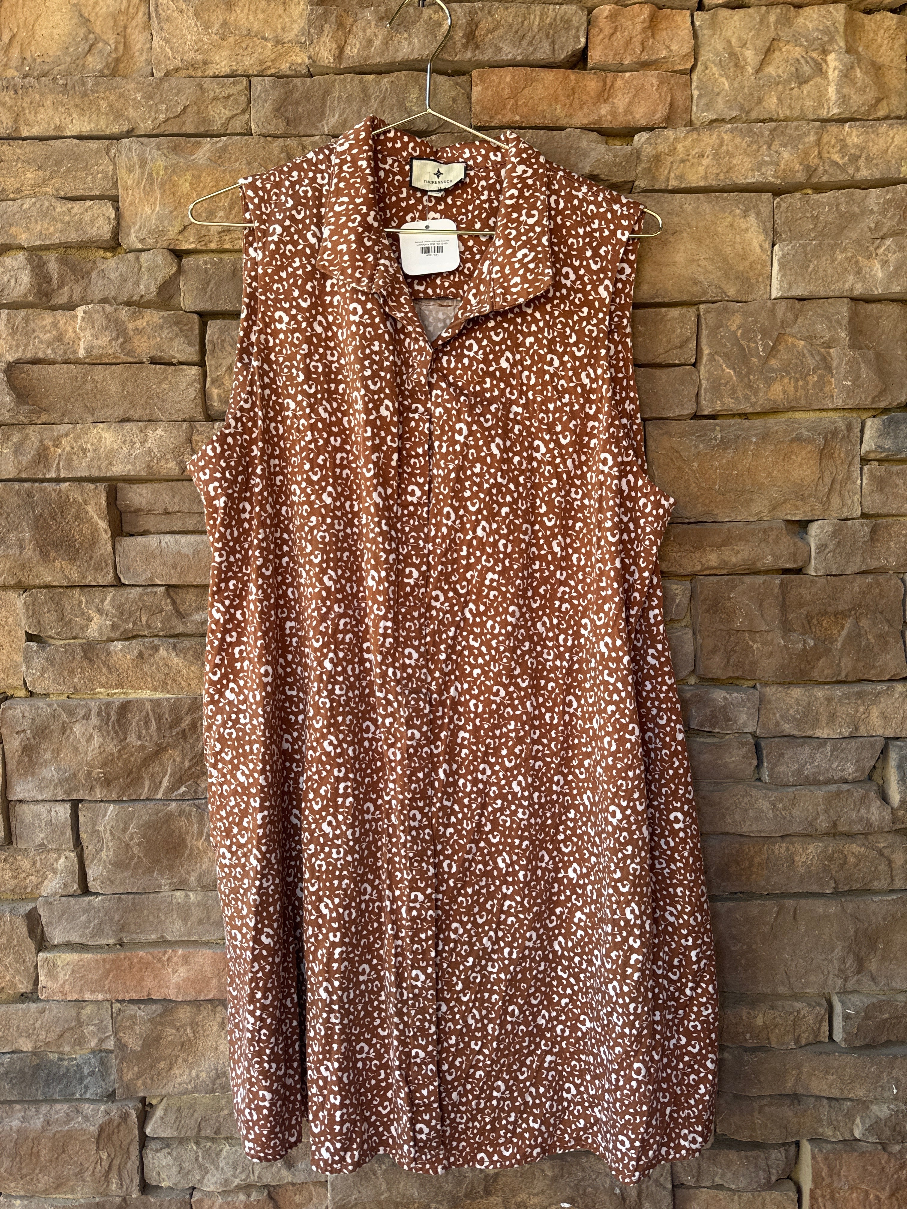Tuckernuck Cheetah Floral Charlie Dress XXL