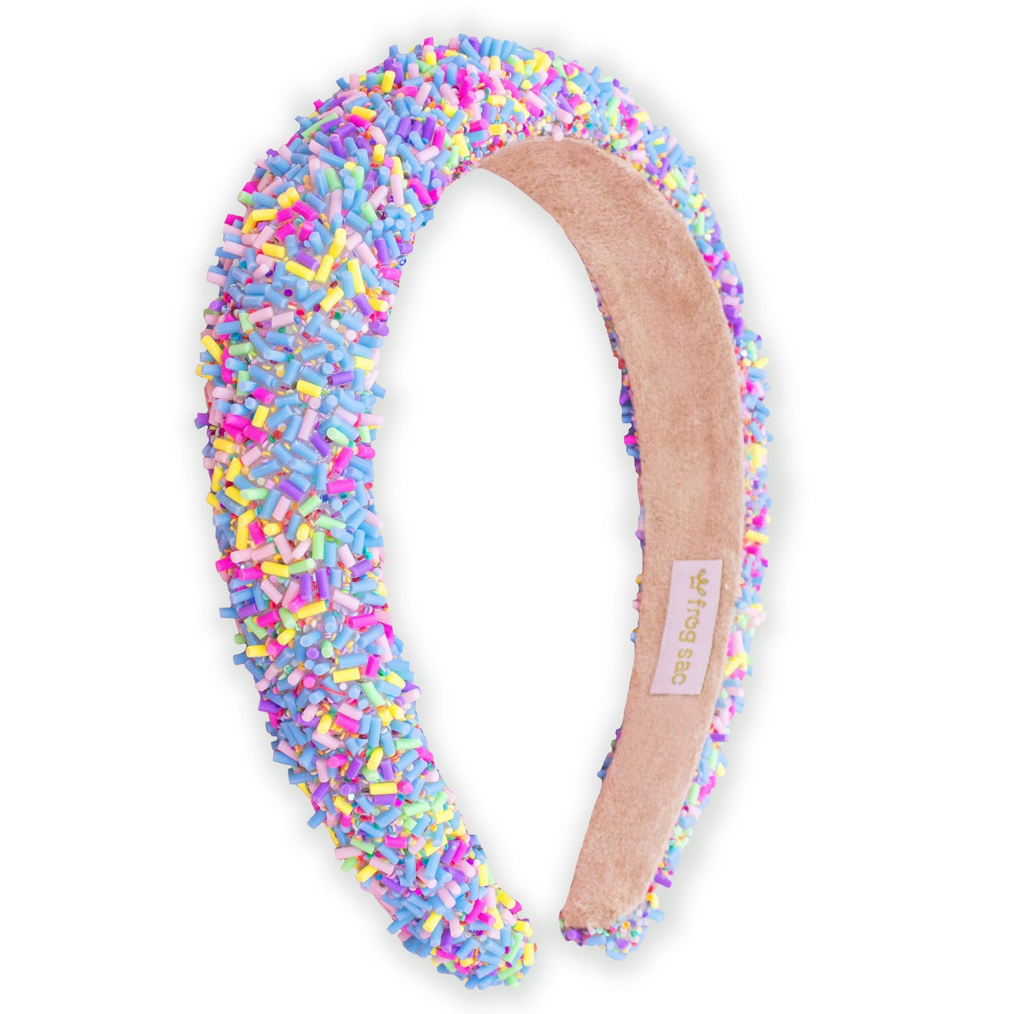 Padded Sprinkles Headband - Confetti Hair Band: Light Blue