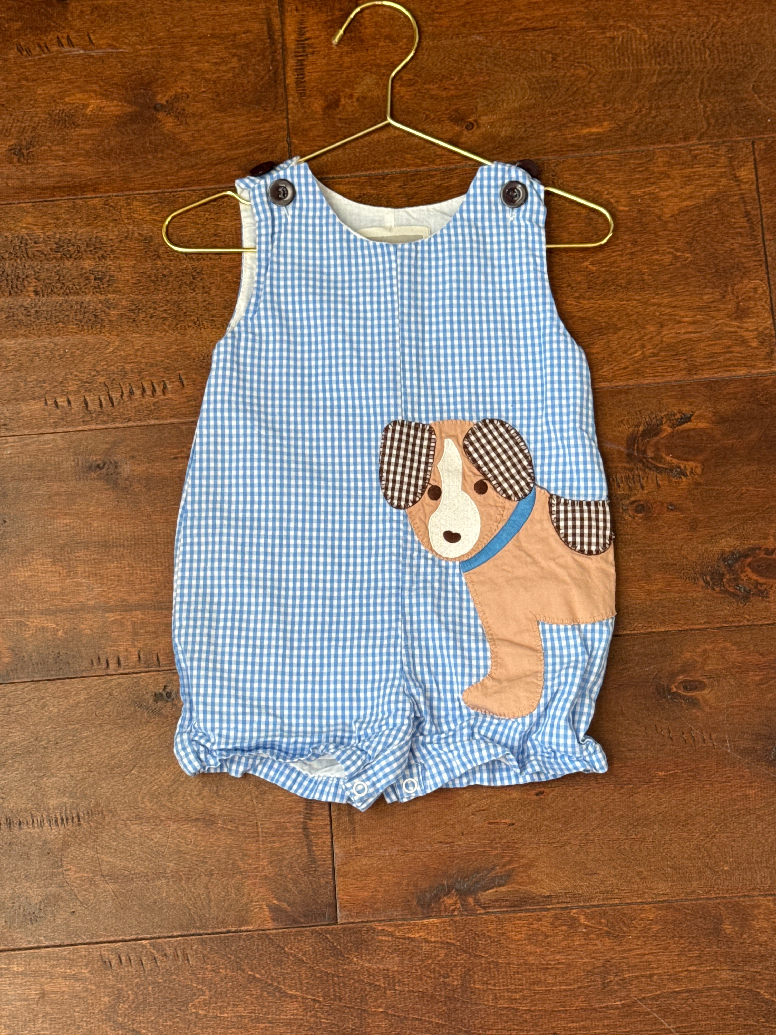 Lil Cactus Gingham Dog Jon Jon 6-12M