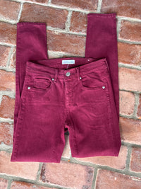 Loft Maroon Red Denim 24/00