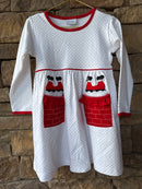 Squiggles Santa in Chimney Dress 3T