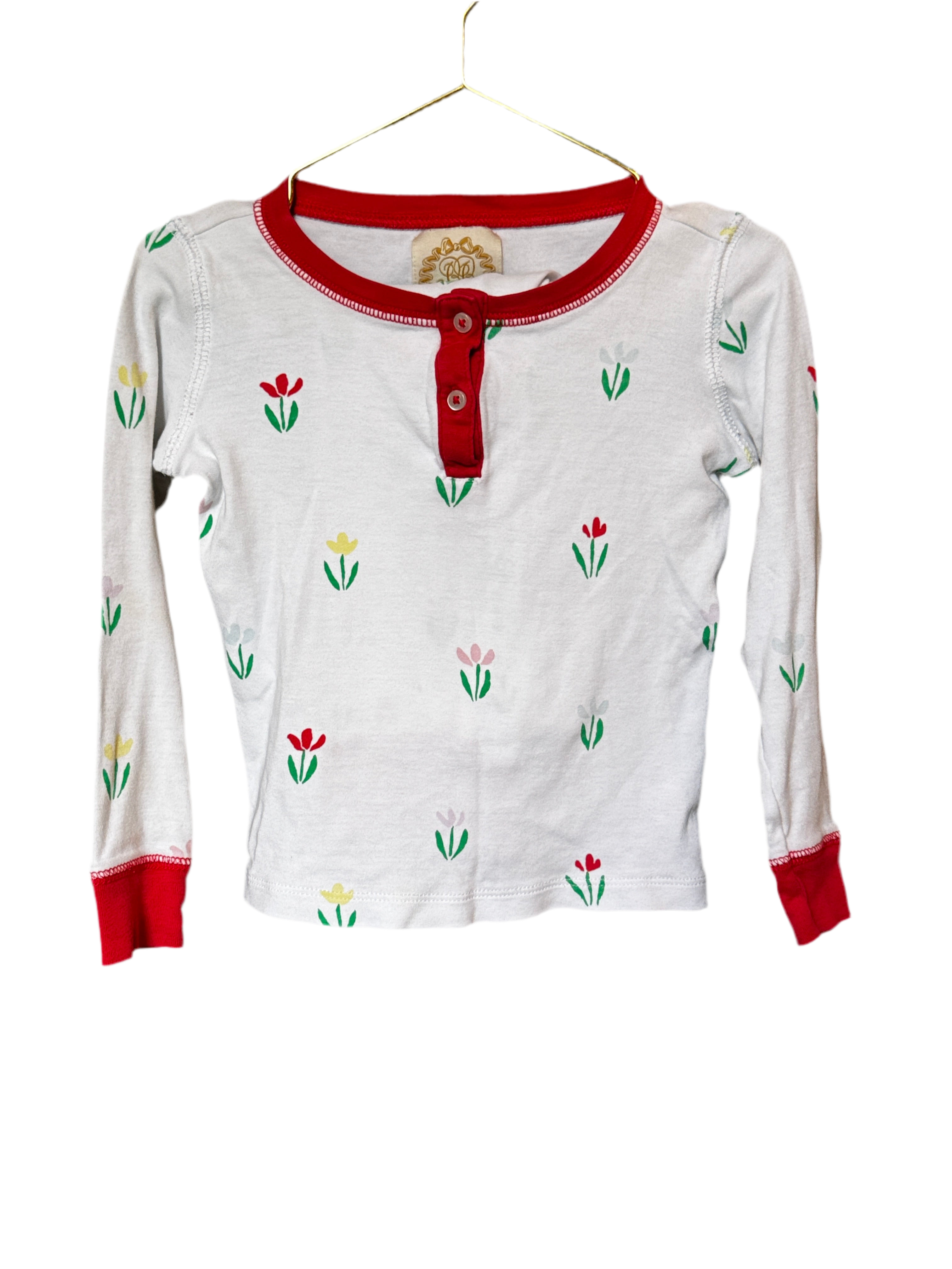 TBBC Tulip Floral LS Pjs 3T
