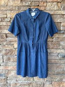 Tyler Boe Dark Chambray Mini Dress M