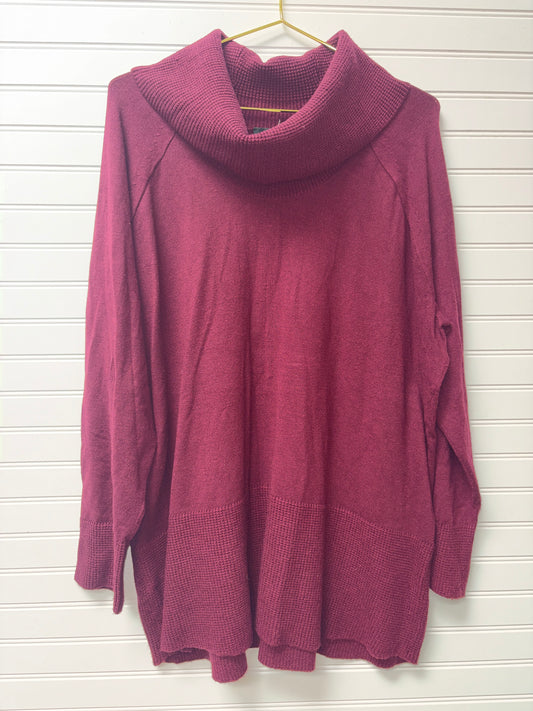 Cyrus Maroon Turtleneck 3X