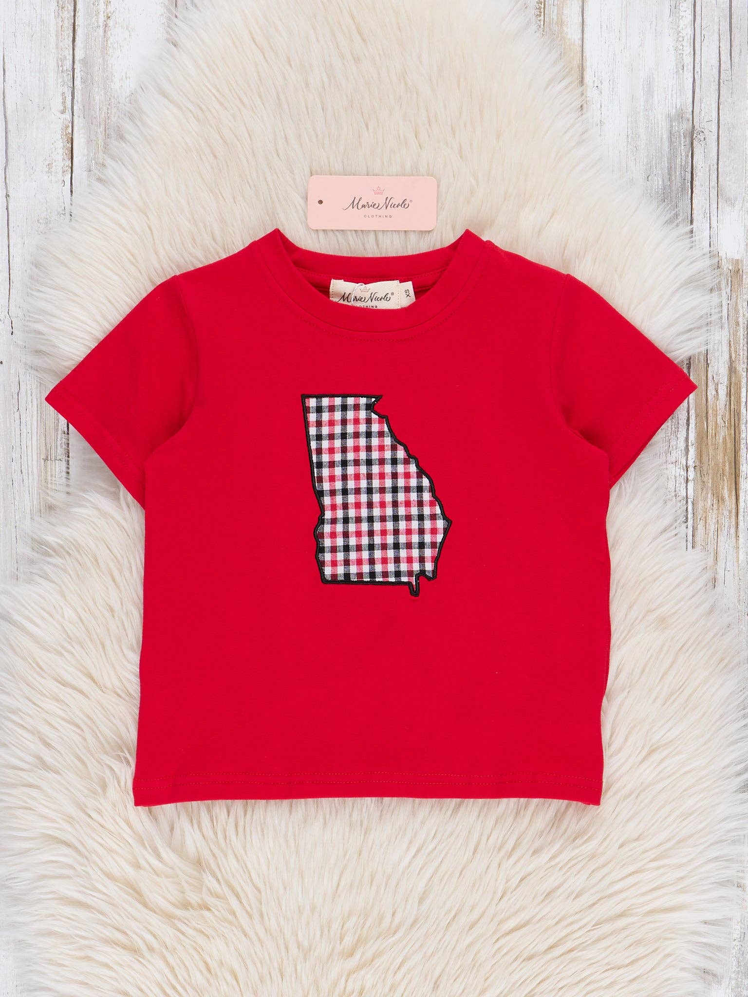Georgia Embroidered Gingham Shirt: XL(5yrs)
