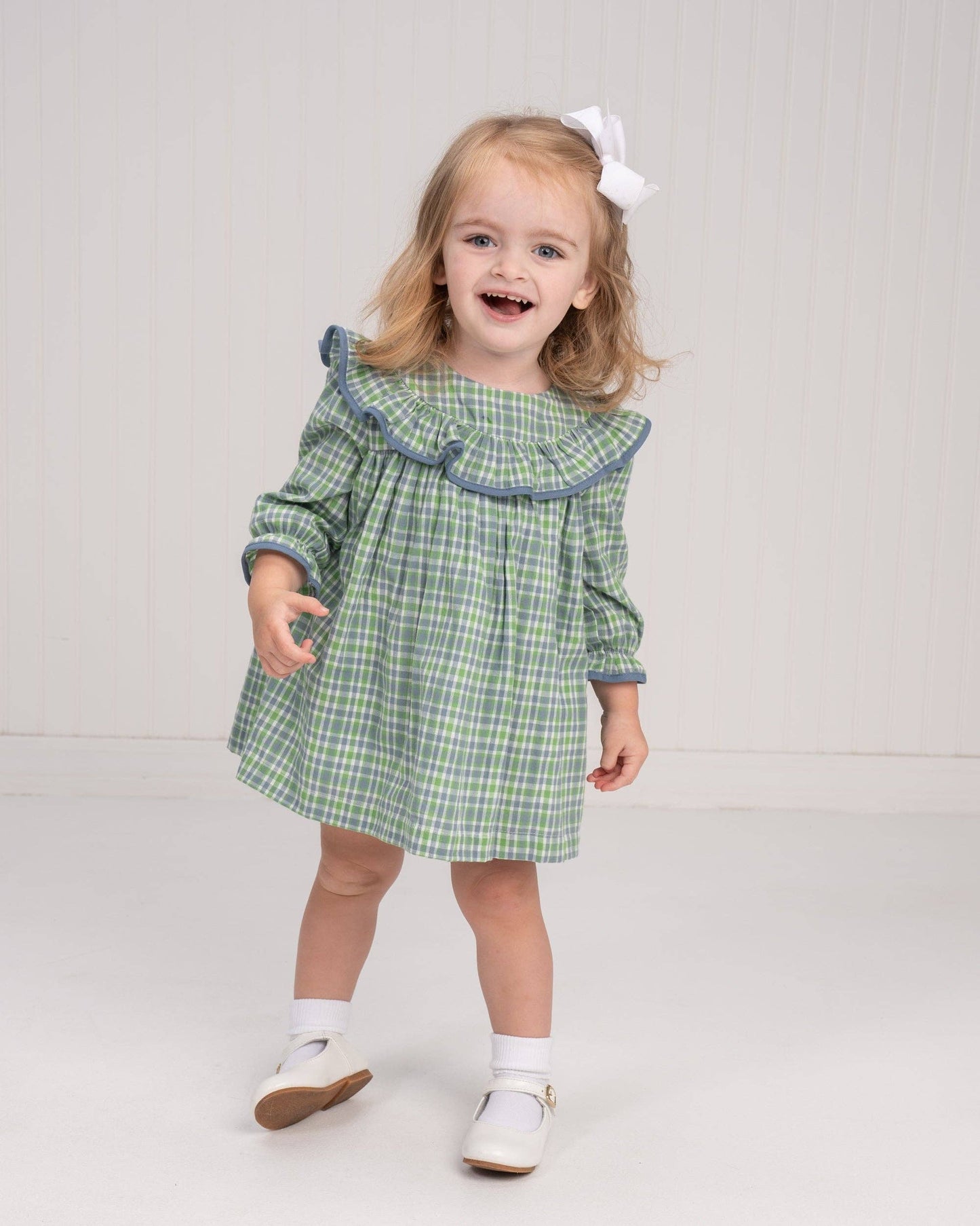 Layla Bluegrass Plaid Bloomer Set