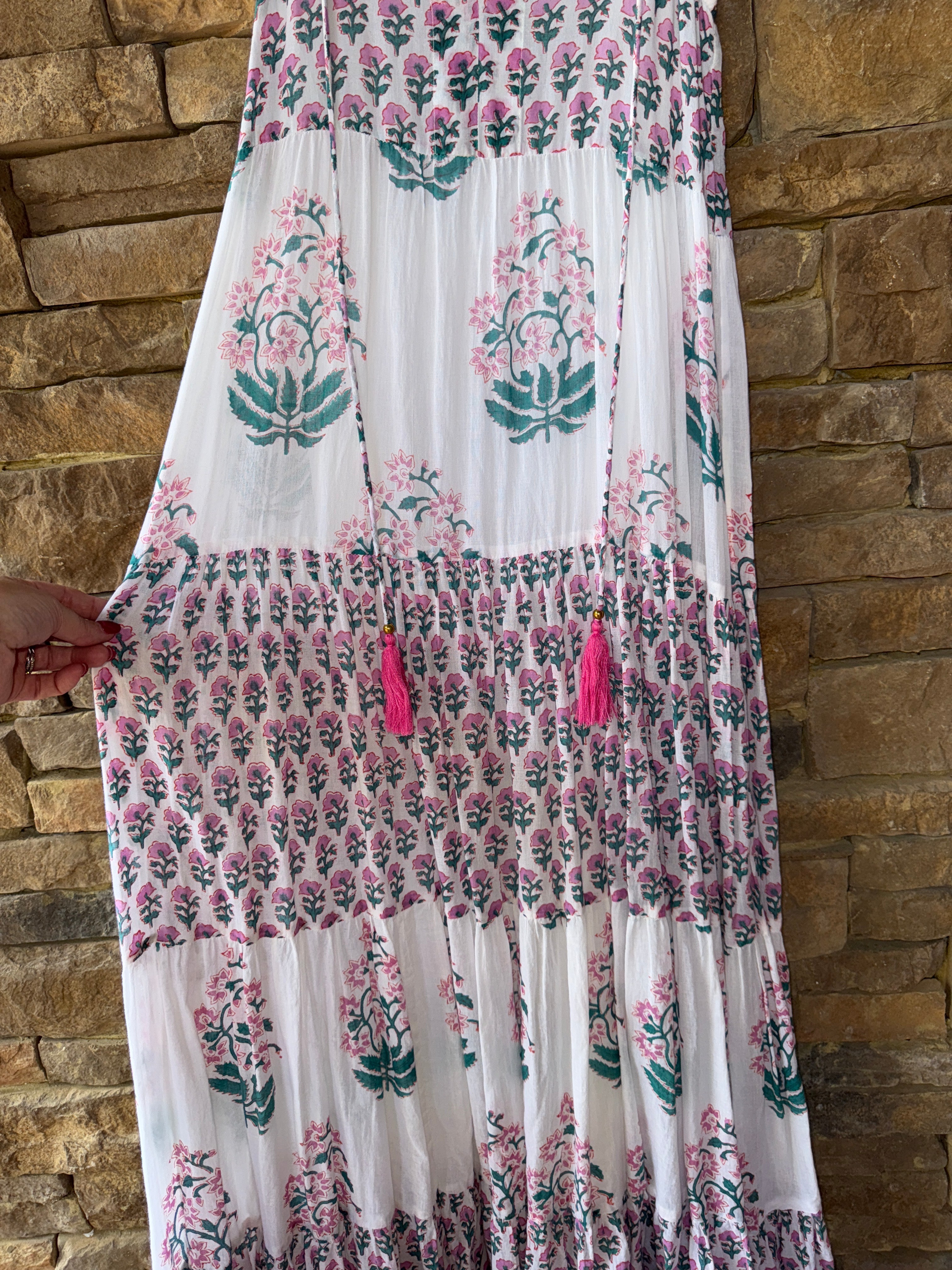 Oliphant Sleeveless Algarve Floral Maxi XS