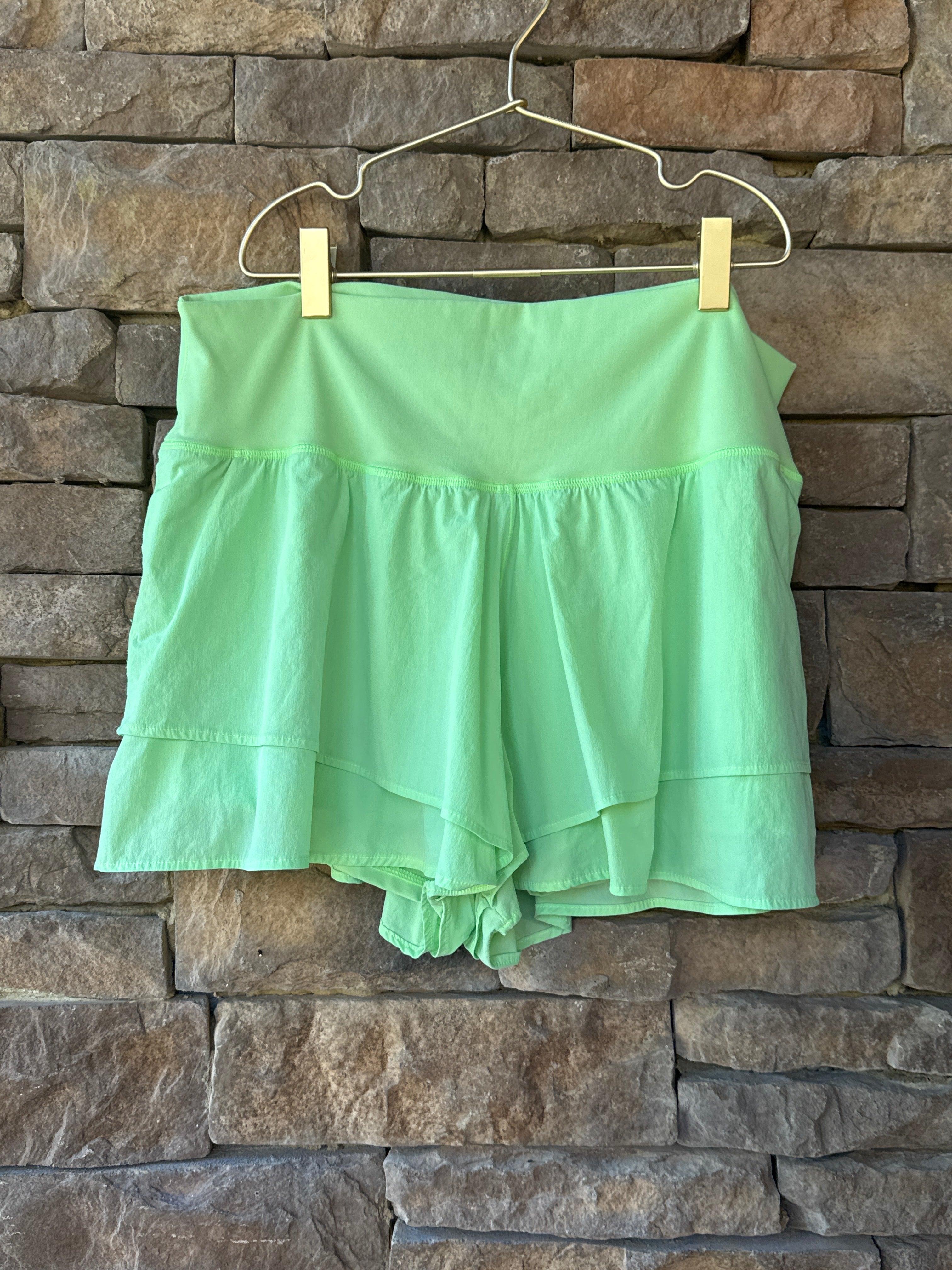 Lime Green Athletic Shorts XL