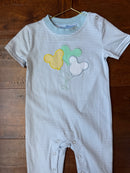 Trotter Street Mickey Applique Romper 9m