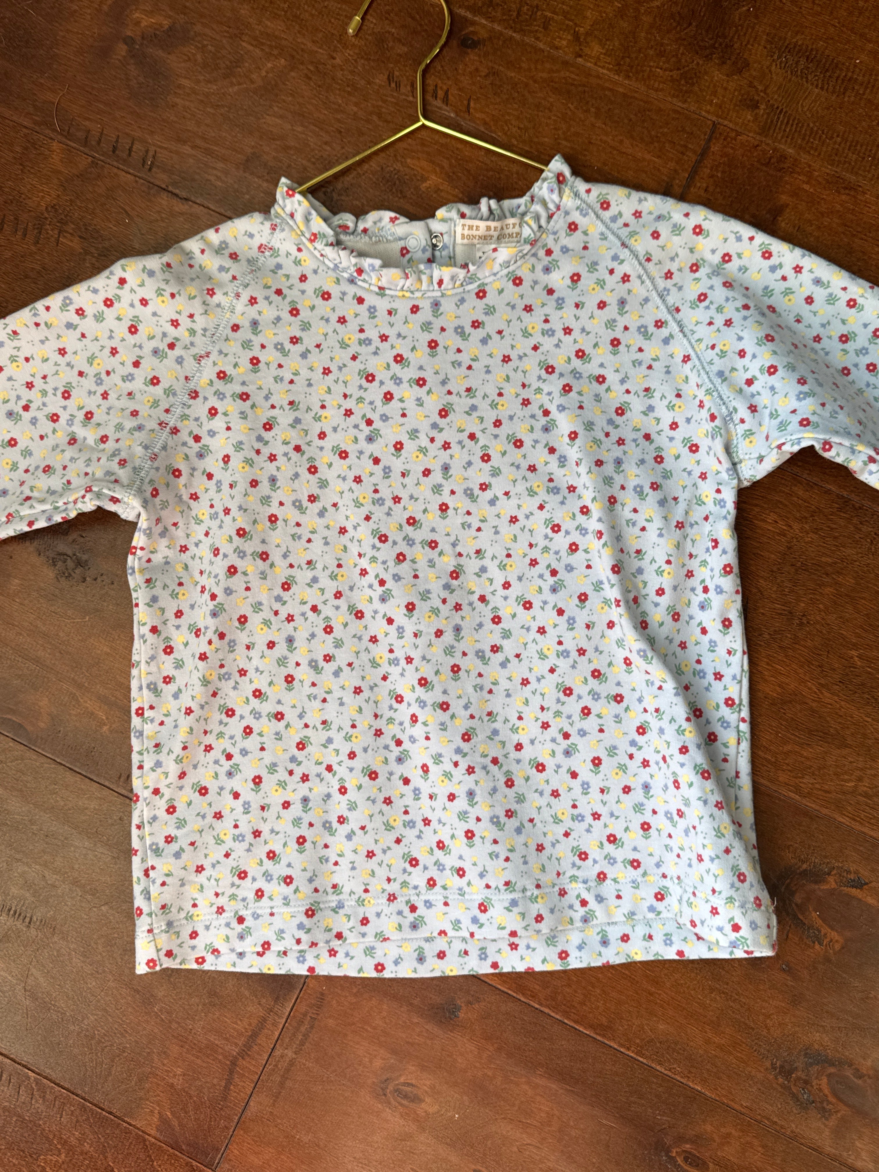 TBBC Floral Ruffle Pullover 6