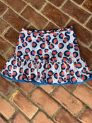40 LIME Leopard Aces Skirt L