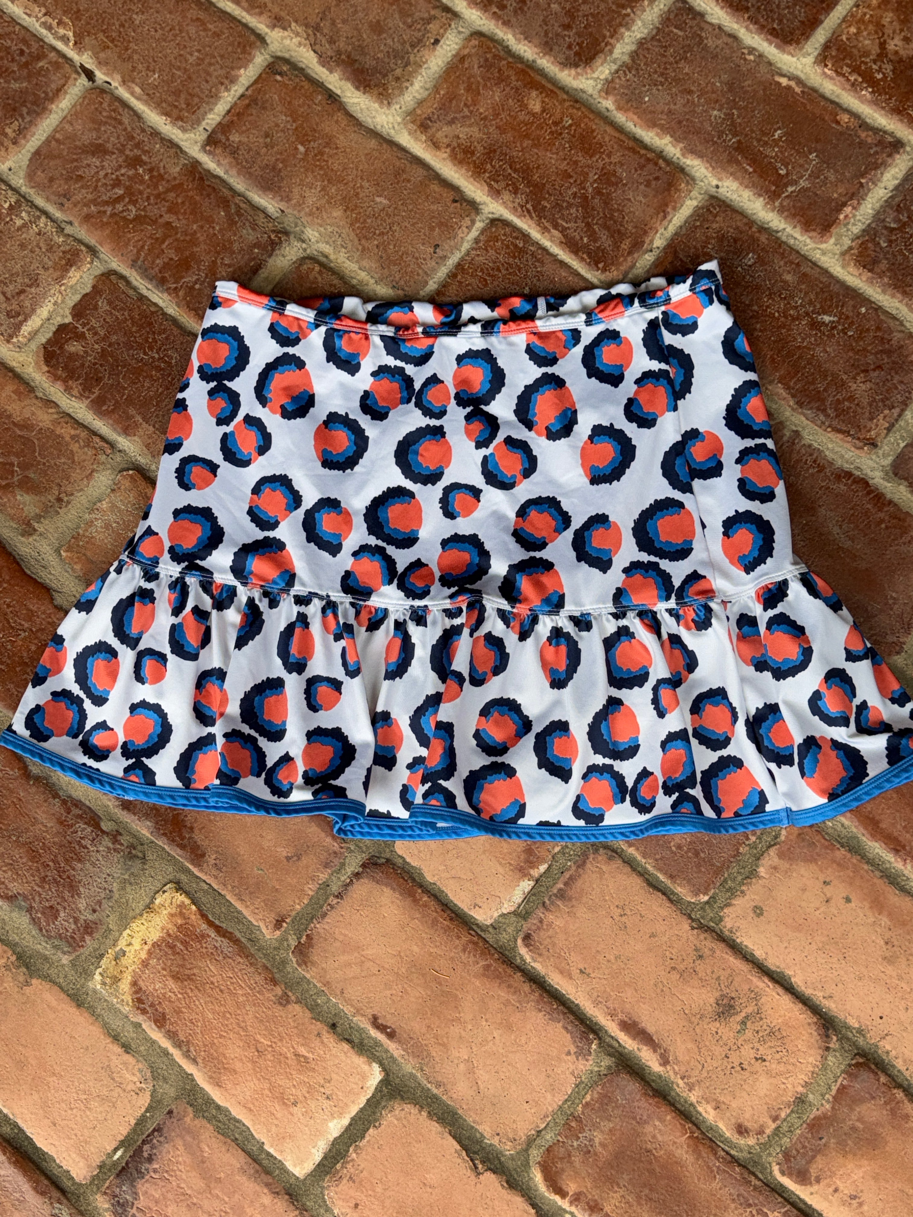 40 LIME Leopard Aces Skirt L