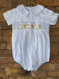 Castles & Crowns Easter Smocked Bubble 12M