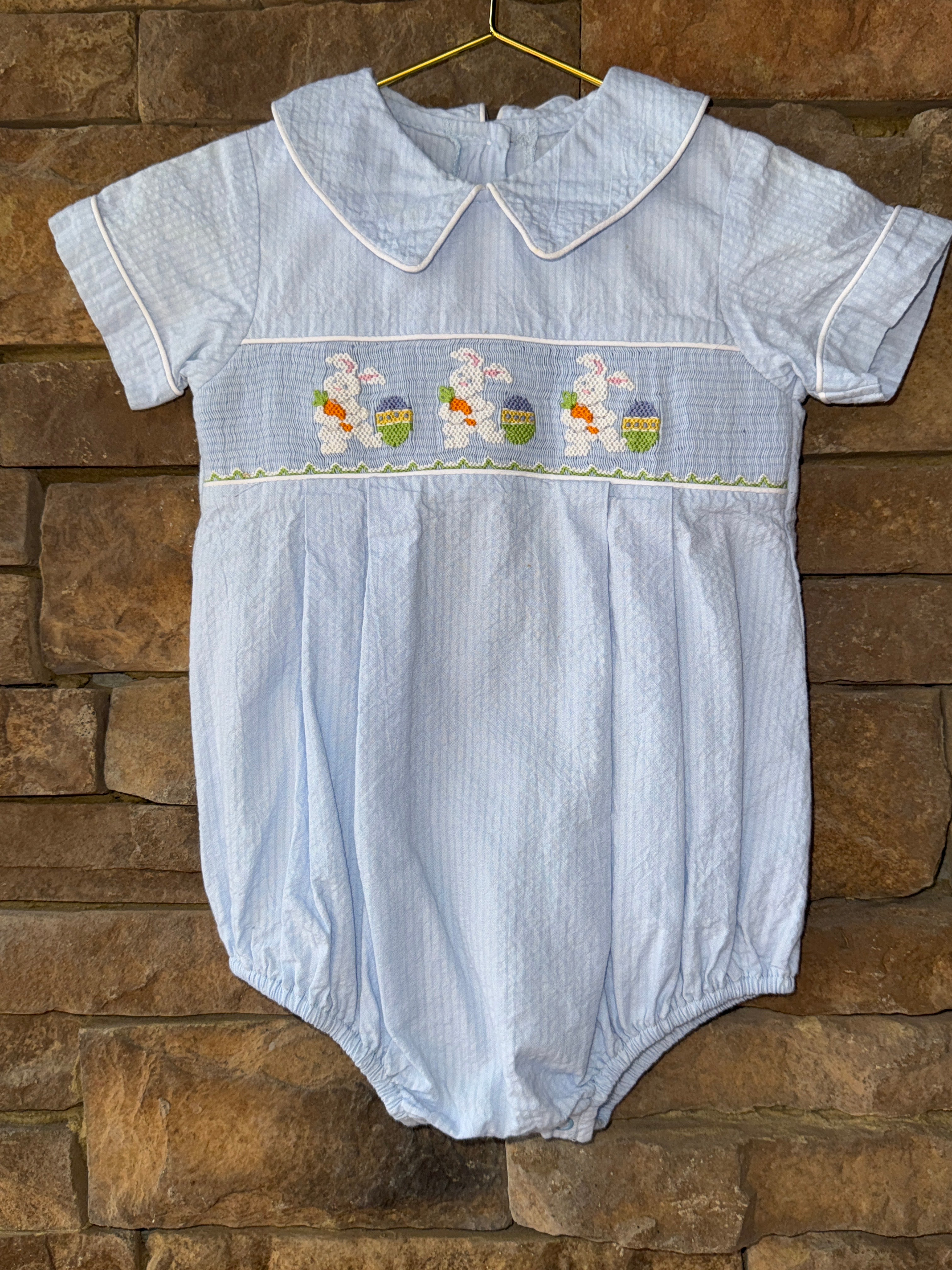 Castles & Crowns Easter Smocked Bubble 12M