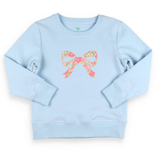 Bow Sweatshirt (Flower Power Print)