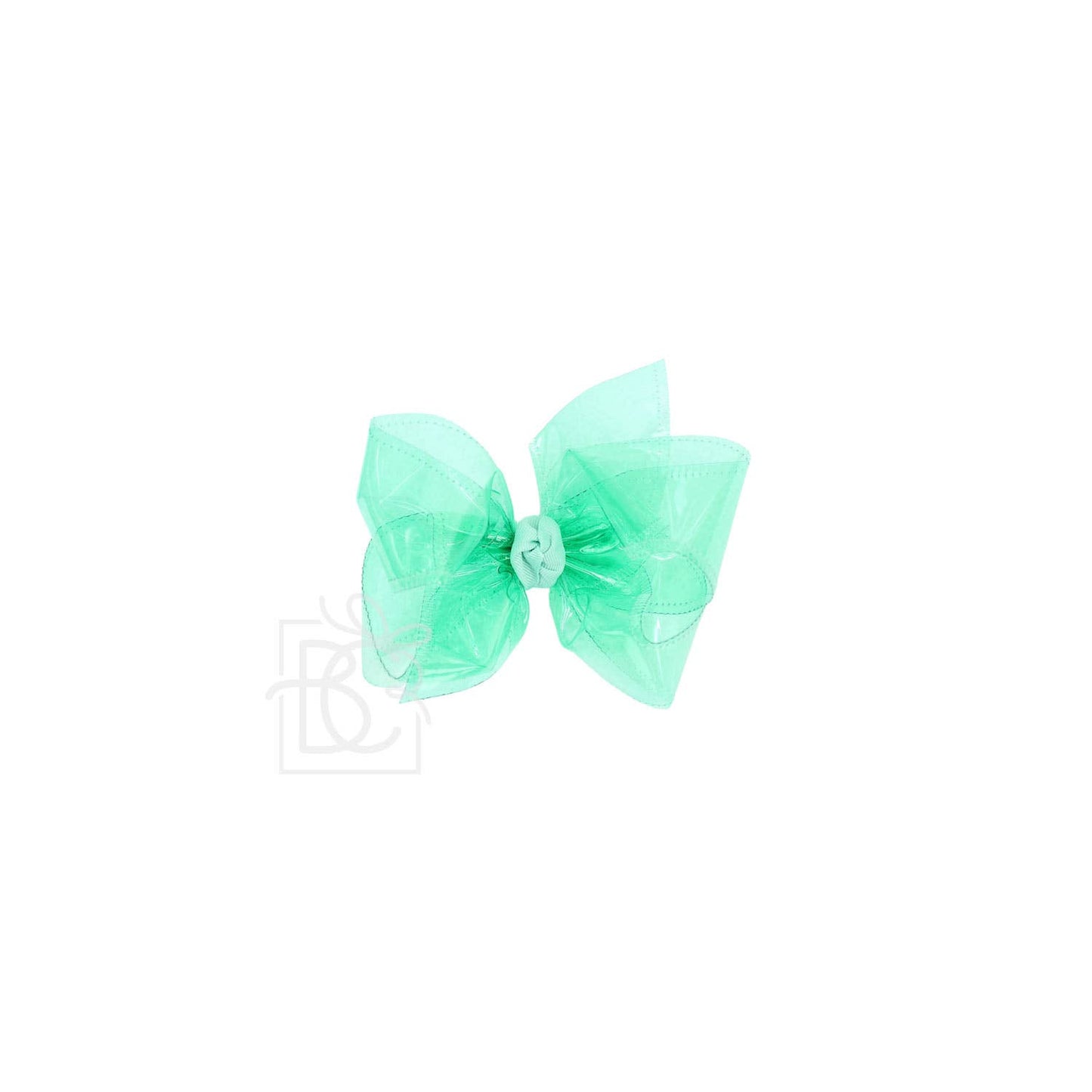 WATERPROOF BOWS ON ALLIGATOR CLIP: 4.5" Large - 1.5" Ribbon on Alligator Clip / BRIGHT YELLOW
