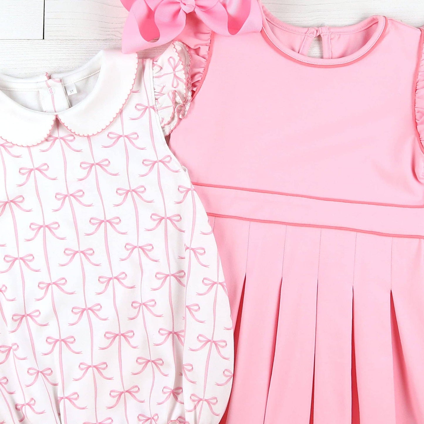 Pink Petal Pleated Dress