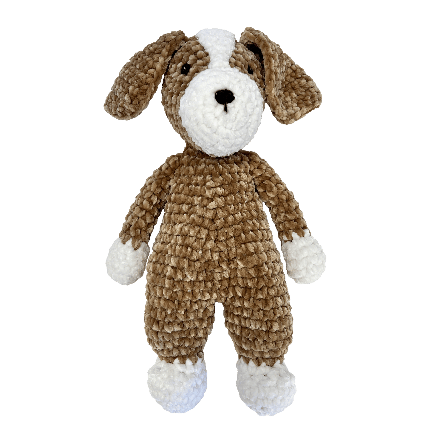 Bosco the Dog Chenille Crochet Doll: 12"