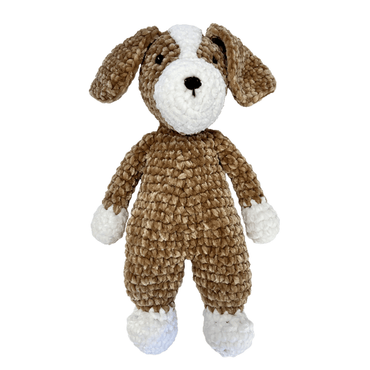 Bosco the Dog Chenille Crochet Doll: 12"