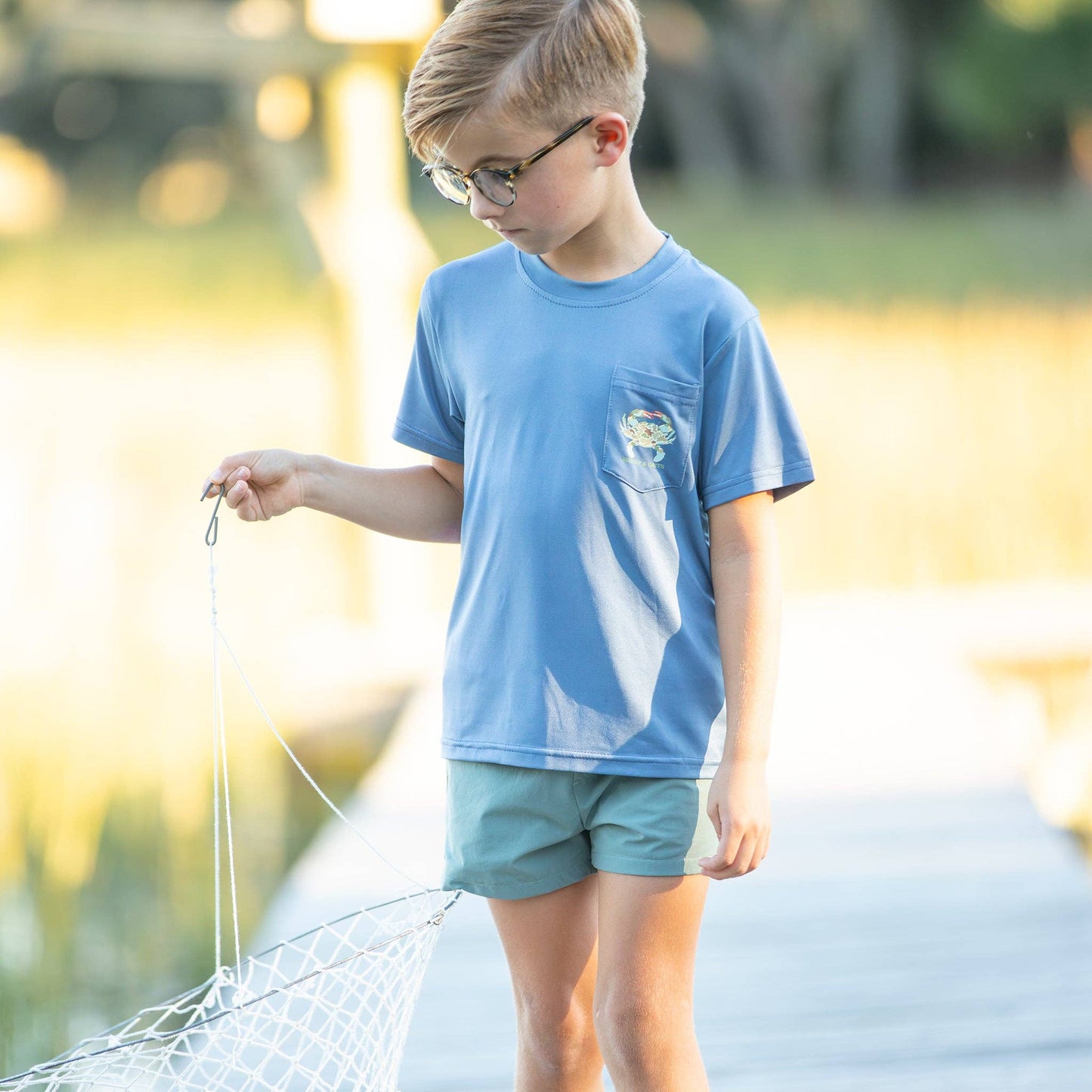 Crab Hunt Performance Graphic Tee