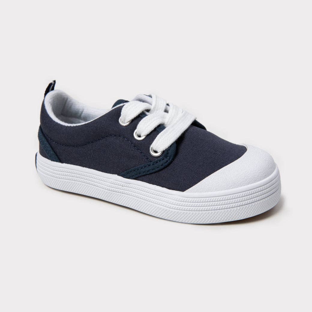 Shelby Boys Lace-Up Sneaker: Navy