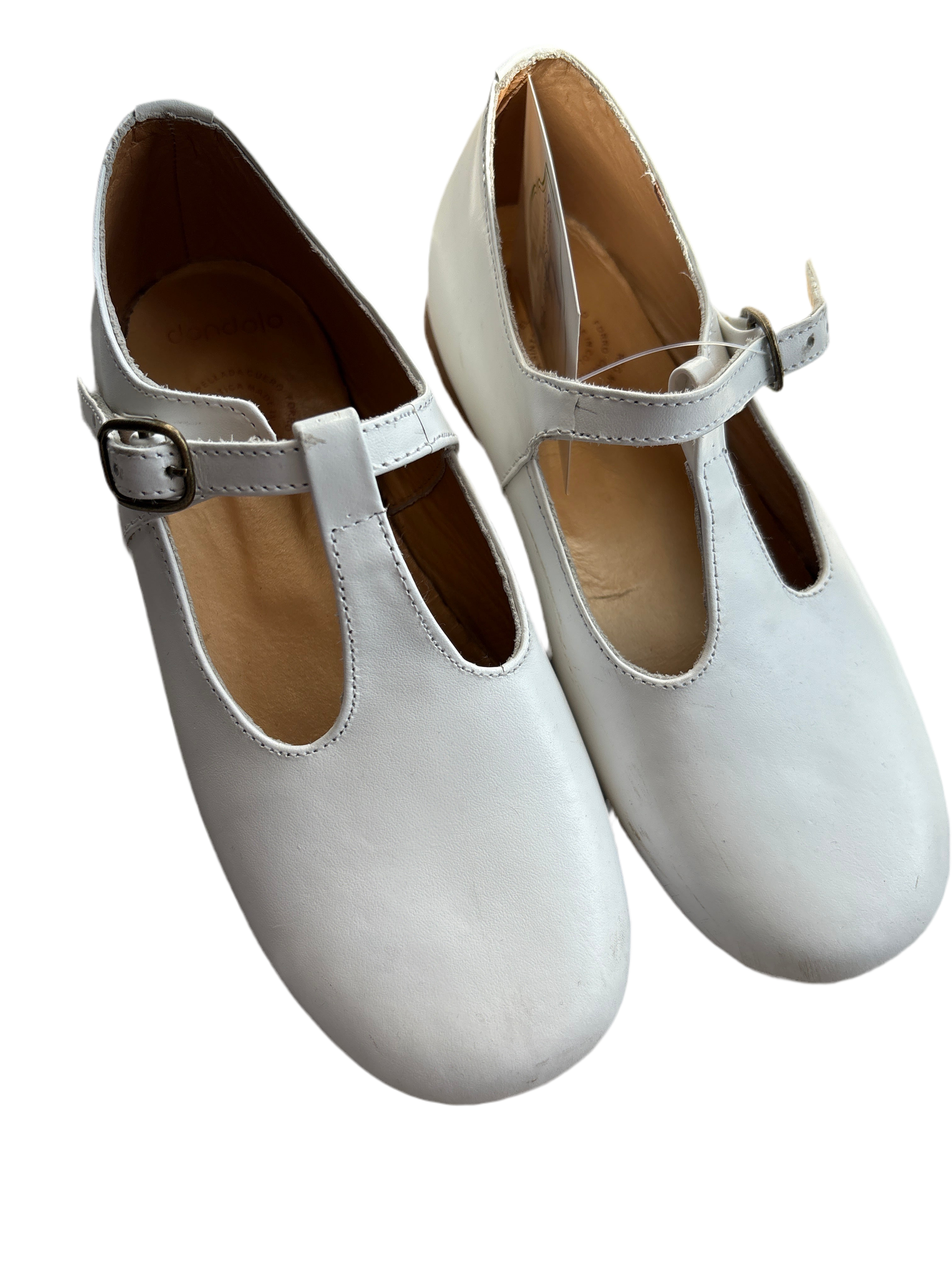 Dondolo White Mary Janes 13.5