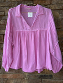 Ces Femme Pink Ls Top M