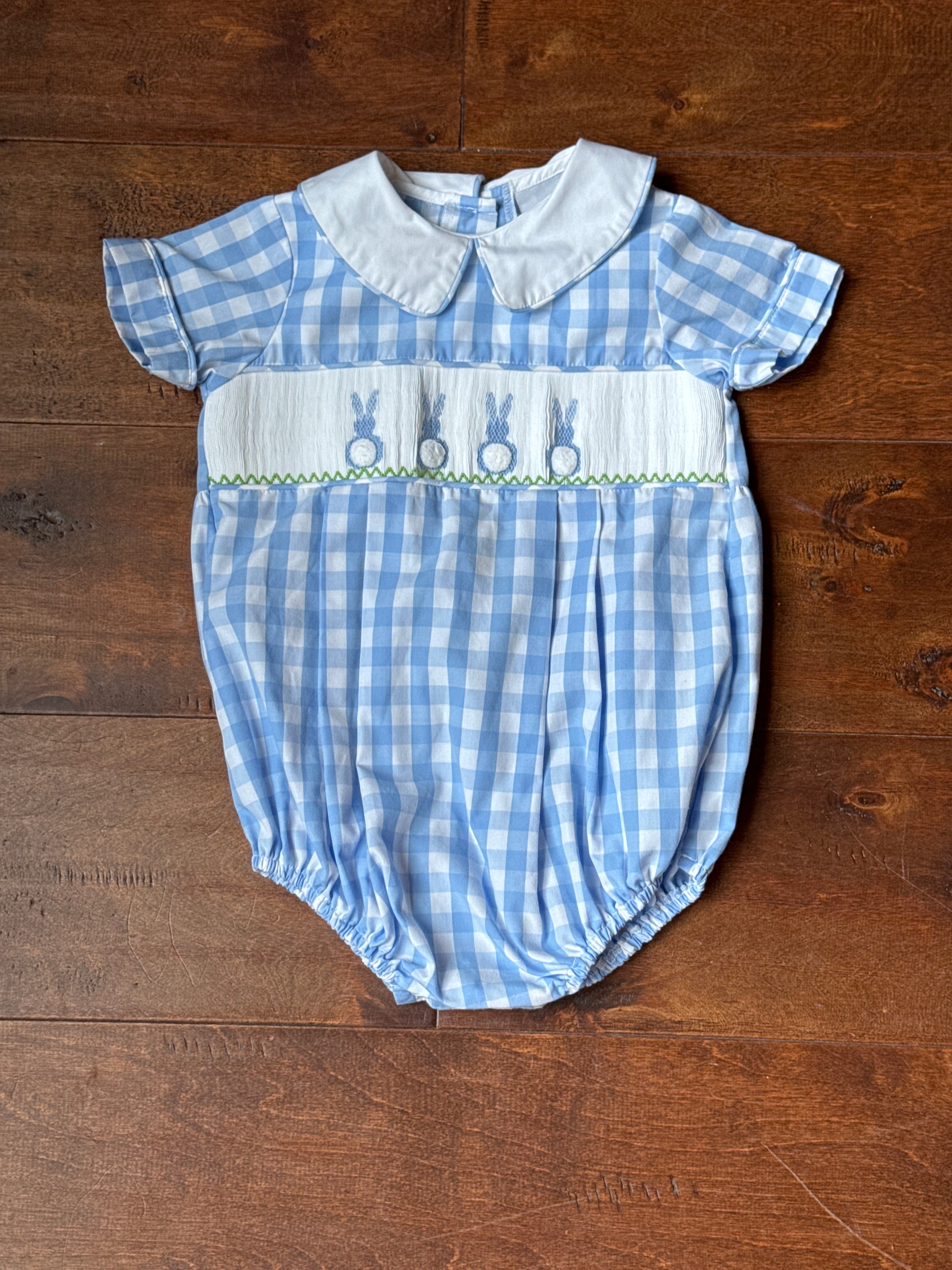 Delaney Bunny Smocked Bubble 12M