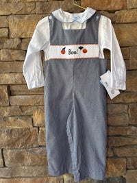 VIve La Fete Smocked Boo Longall 2T