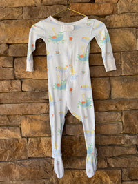 TBBC Playing in Puddles Zip Up PJs 6-12M