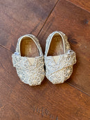 Toms Silver Floral Size Infant 2