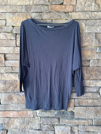 Michael Stars LS Grey Basic Tee OS