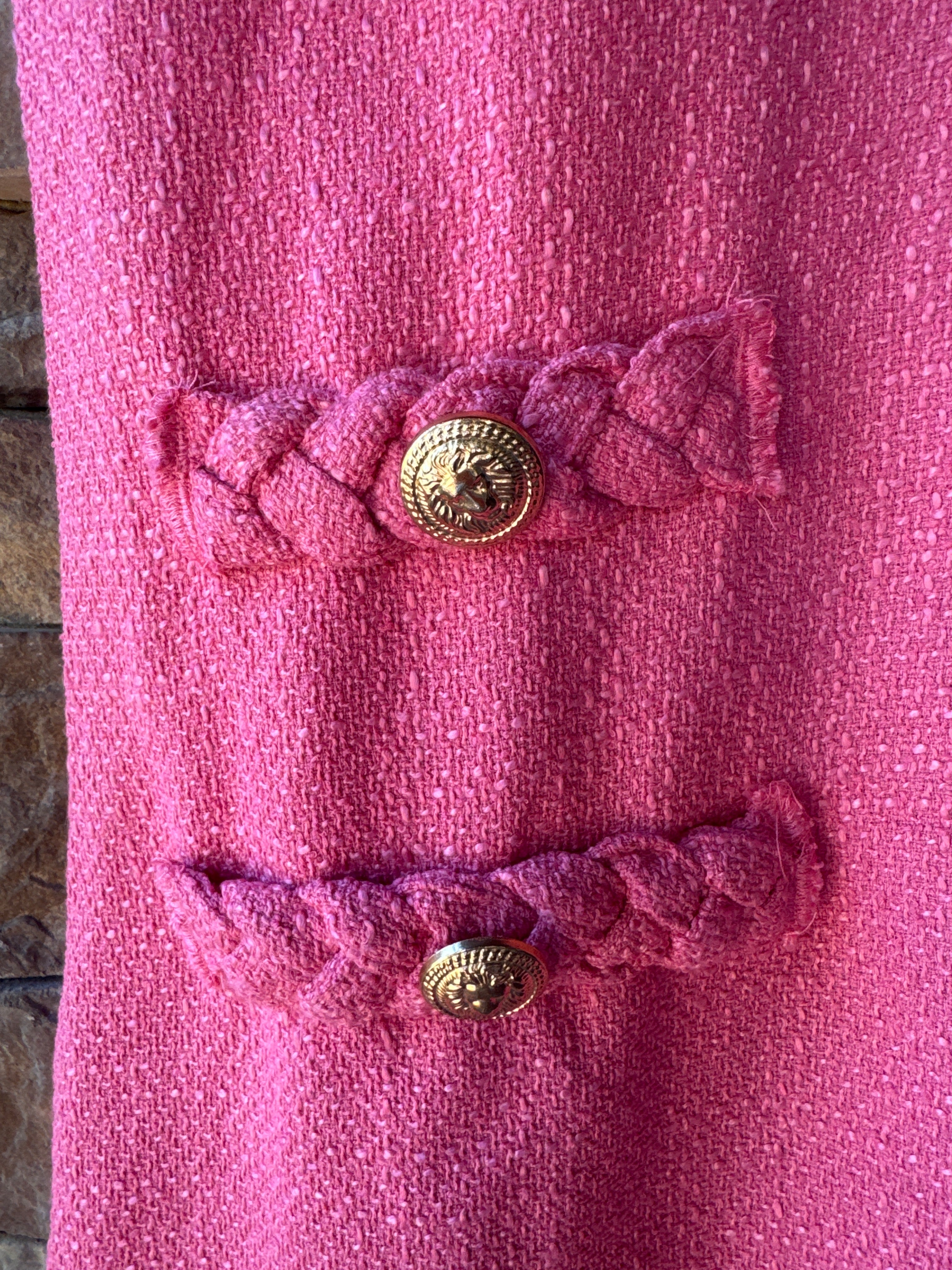 Tuckernuck Jackie Pink Tweed Dress M